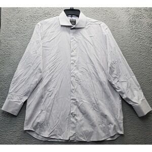 PROPER Shirtings Dress Shirt Men 17.5 Multi Easy Care Contemporary-Fit Button-Up